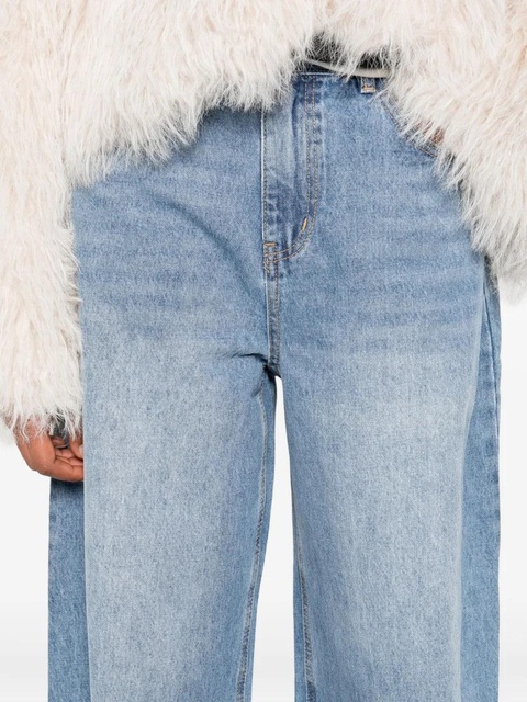 Eleh cotton straight jeans - Blue - zdjęcie produktu nr 1