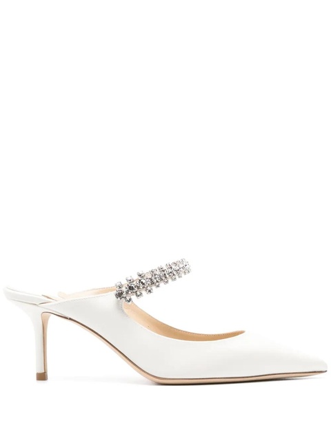 Jimmy Choo Bing 65mm leather mules - White - zdjęcie produktu nr 2