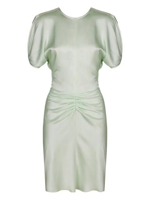 Victoria Beckham draping short-sleeve mini dress - Green - zdjęcie produktu nr 1