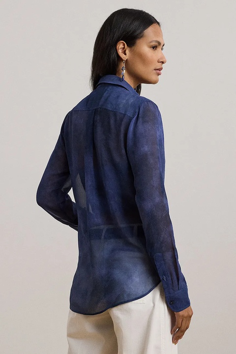 Lauren Ralph Lauren koszula damska kolor niebieski regular z kołnierzykiem klasycznym 200970723 - zdjęcie produktu nr 2