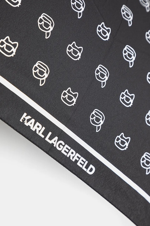 Karl Lagerfeld parasol kolor czarny 246W3898 - zdjęcie produktu nr 2