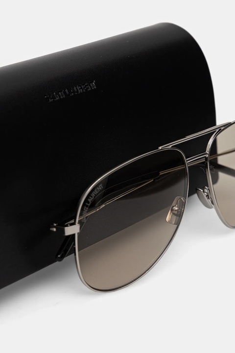 Saint Laurent okulary przeciwsłoneczne kolor srebrny CLASSIC 11 - zdjęcie produktu nr 2