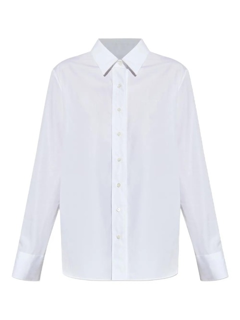 Givenchy logo-embroidered cotton shirt - White - zdjęcie produktu nr 1