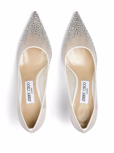 Jimmy Choo Love 85mm pumps - White - zdjęcie produktu nr 2