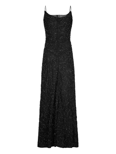 Rabanne thin straps pearl embroidery dress - Black - zdjęcie produktu nr 2