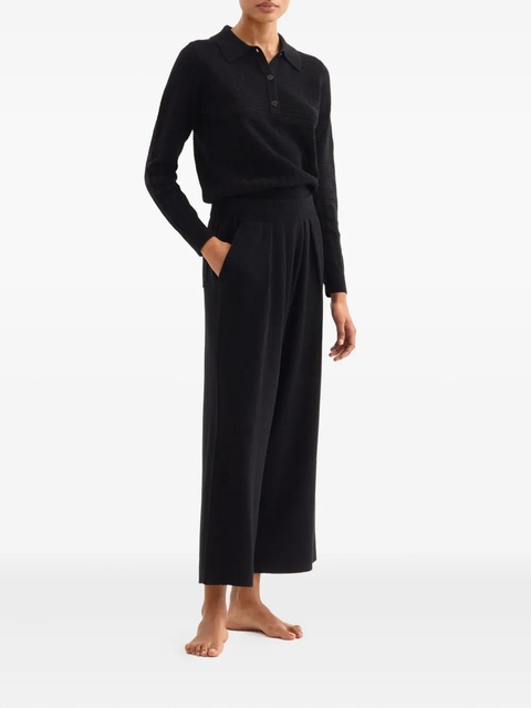 ERES knitted polo top - Black - zdjęcie produktu nr 2