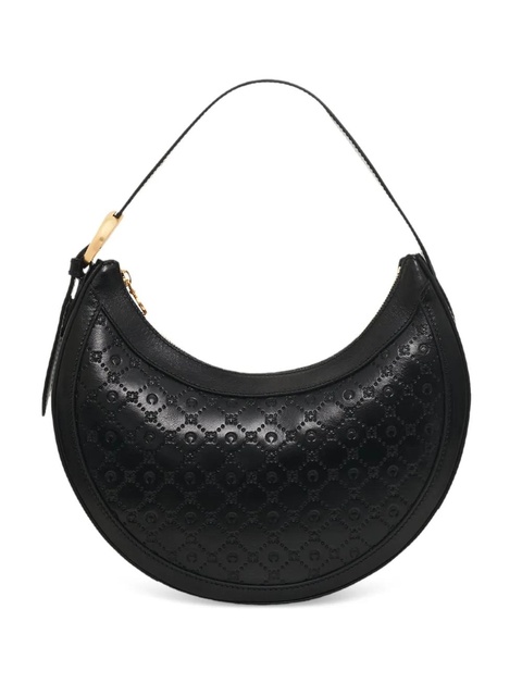 Marine Serre monogram-embossed shoulder bag - Black - zdjęcie produktu nr 1
