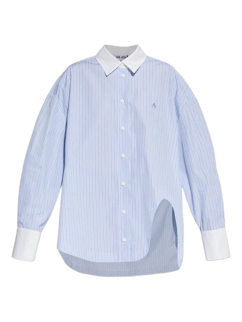 The Attico striped embroidered shirt - Blue - zdjęcie produktu nr 1