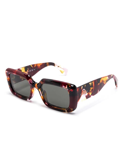 Gucci Eyewear rectangle-frame sunglasses - Red - zdjęcie produktu nr 2