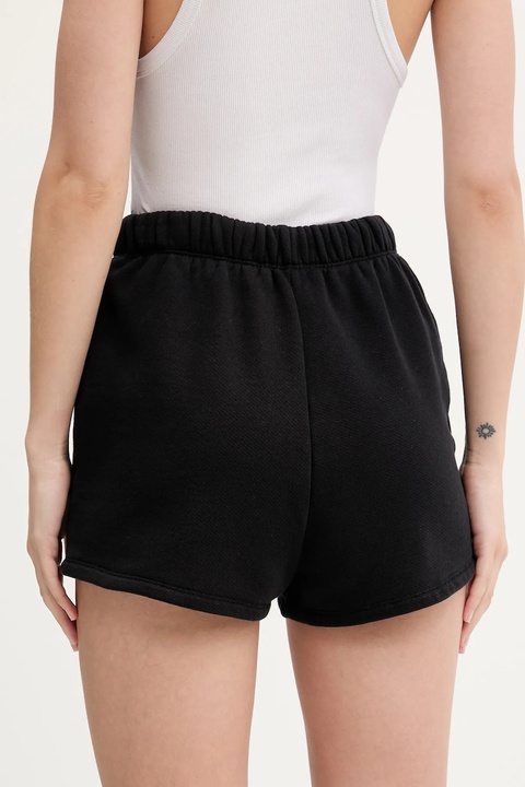 IRO szorty bawełniane damskie kolor czarny z aplikacją high waist WF30OCRESIA - zdjęcie produktu nr 2