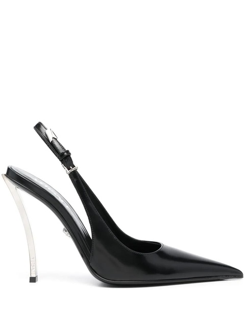 Versace Pin Point 115mm slingback pumps - Black - zdjęcie produktu nr 1