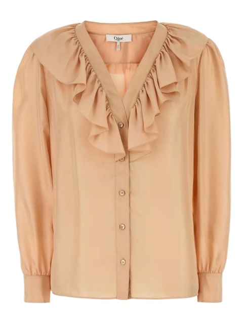 Chloé satin shirt - Neutrals - zdjęcie produktu nr 1