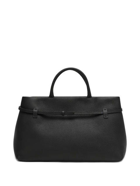 Manu Atelier buckle-fastening leather tote bag - Black - zdjęcie produktu nr 2