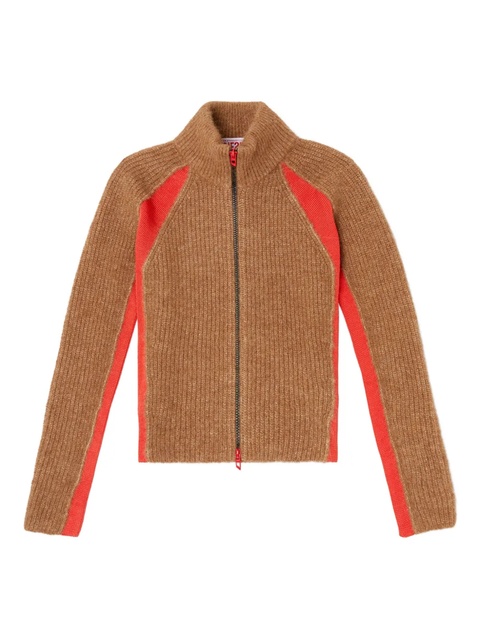 Diesel Louise zip-front cardigan - Brown - zdjęcie produktu nr 1