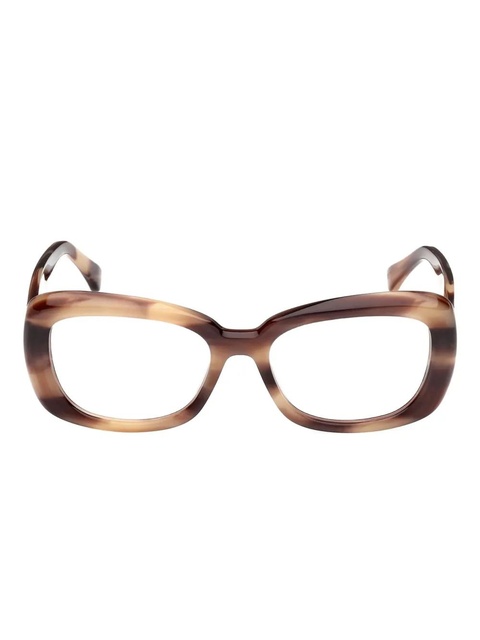 Max Mara tortoiseshell geometric-frame glasses - Brown - zdjęcie produktu nr 1