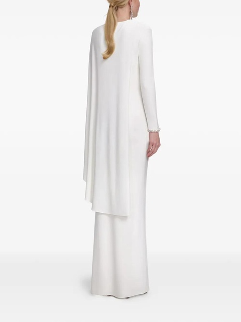 Self-Portrait draped maxi dress - White - zdjęcie produktu nr 2