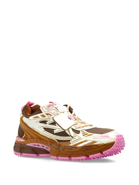 Off-White cut-out lace-up sneakers - Brown - zdjęcie produktu nr 1