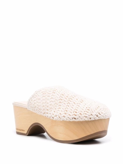 Magda Butrym crochet clog mules - White - zdjęcie produktu nr 2