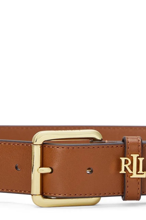 Lauren Ralph Lauren pasek skórzany damski kolor brązowy 412968765 - zdjęcie produktu nr 2