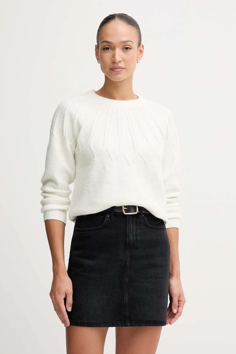 Pepe Jeans sweter z domieszką wełny damski kolor beżowy PL7000061 - zdjęcie produktu nr 1