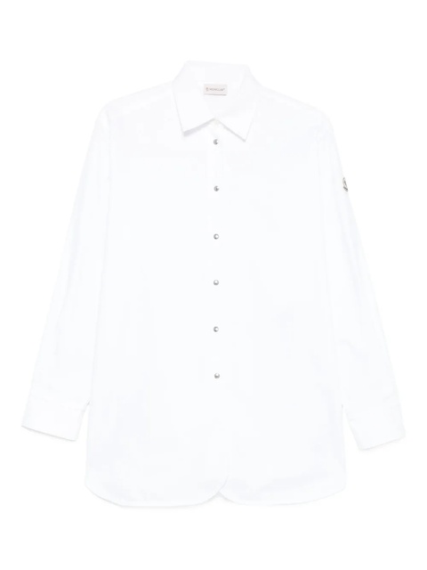 Moncler oxford cotton shirt - Neutrals - zdjęcie produktu nr 1
