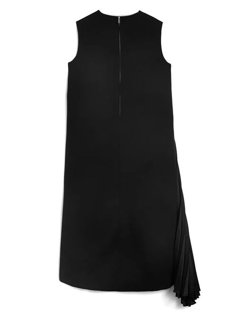 Jil Sander draped-detail midi dress - Black - zdjęcie produktu nr 2