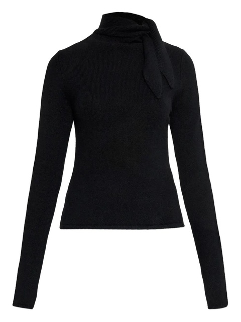 Cult Gaia Merida tie-neck sweater - Black - zdjęcie produktu nr 2