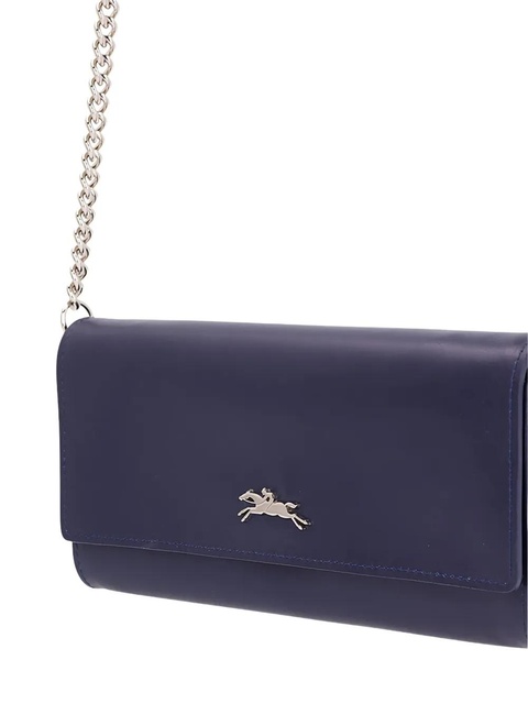Longchamp horse-rider logo chain wallet - 006 NAVY - zdjęcie produktu nr 2