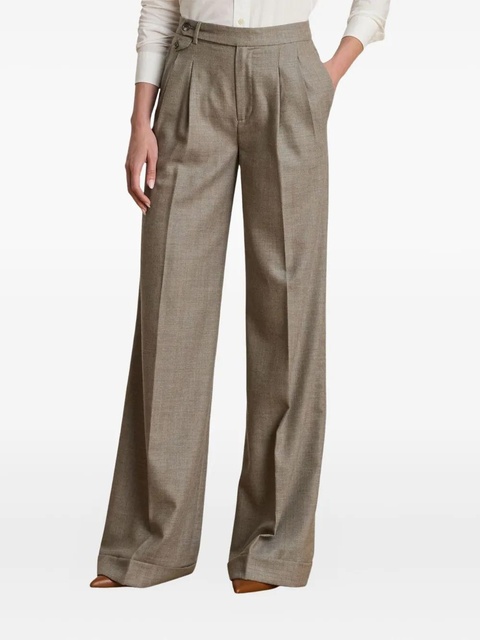 Lauren Ralph Lauren pleated wool trousers - Neutrals - zdjęcie produktu nr 2