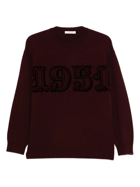 Max Mara number-embroidered sweater - zdjęcie produktu nr 1