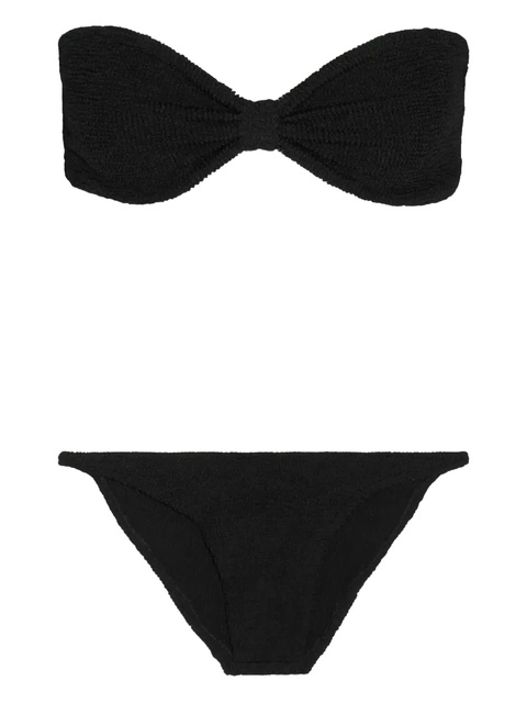 Hunza G bandeau textured bikini - Black - zdjęcie produktu nr 1