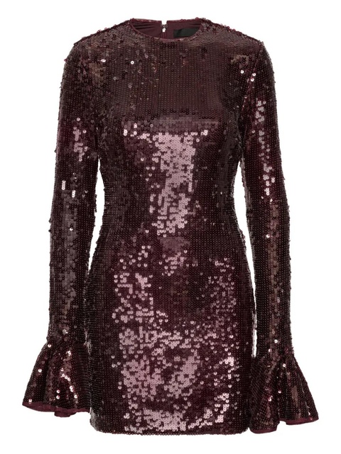 ROTATE BIRGER CHRISTENSEN sequin-embellishment mini dress - Brown - zdjęcie produktu nr 1