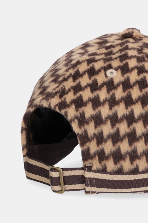 Kangol czapka z daszkiem BLOCK ZIG kolor brązowy K5471.BR204 - zdjęcie produktu nr 2