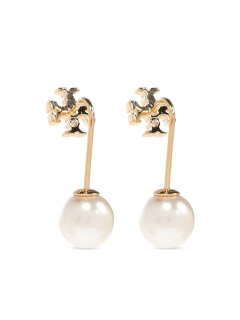 Tory Burch Pearl Front-Back earrings - Gold - zdjęcie produktu nr 1