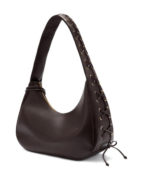 GANNI Hobo medium shoulder bag - Brown - zdjęcie produktu nr 2