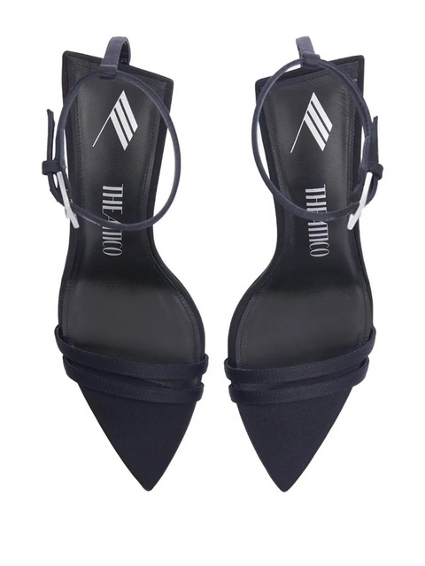 The Attico 95mm ankle-strap pointed-toe sandals - Black - zdjęcie produktu nr 1