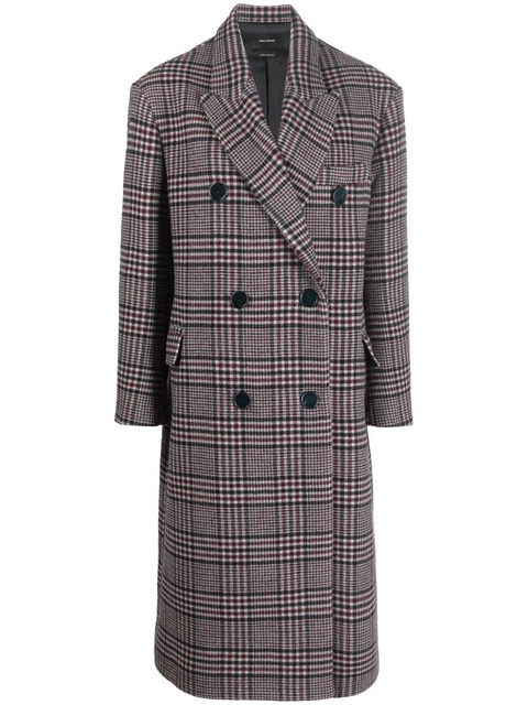 ISABEL MARANT checked wool coat - Blue - zdjęcie produktu nr 1