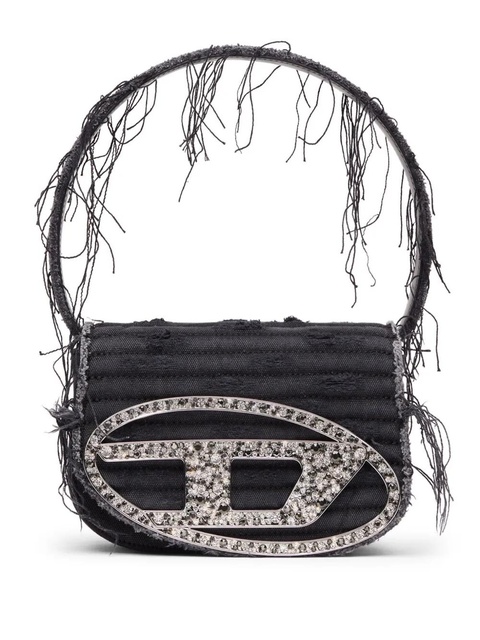 Diesel 1DR canvas shoulder bag - Black - zdjęcie produktu nr 1