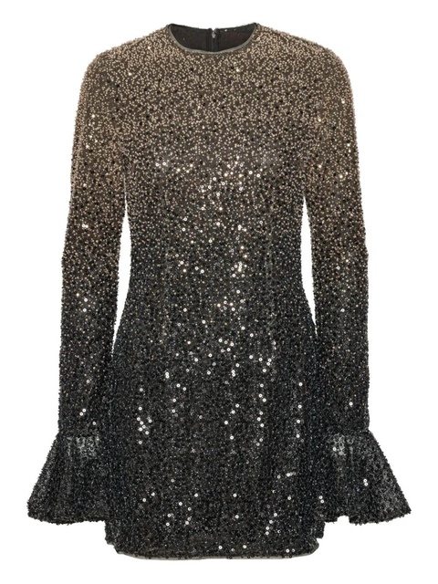 ROTATE BIRGER CHRISTENSEN long-sleeve mini dress - Black - zdjęcie produktu nr 1