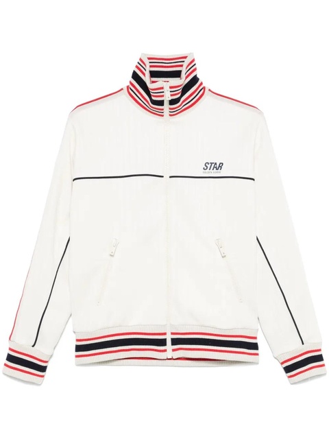 Golden Goose striped-trim jacket - Neutrals - zdjęcie produktu nr 1