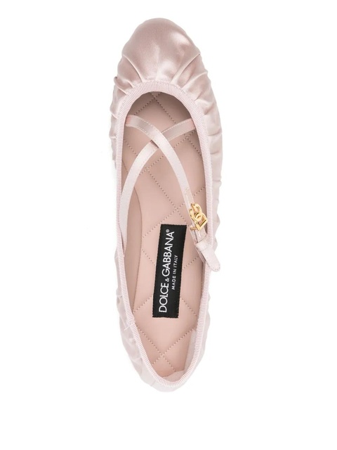 Dolce & Gabbana logo-buckle ballet flats - Pink - zdjęcie produktu nr 2
