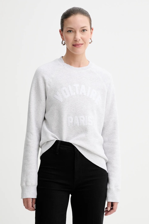 ZADIG&VOLTAIRE bluza damska kolor szary z aplikacją JWSS01722 - zdjęcie produktu nr 1
