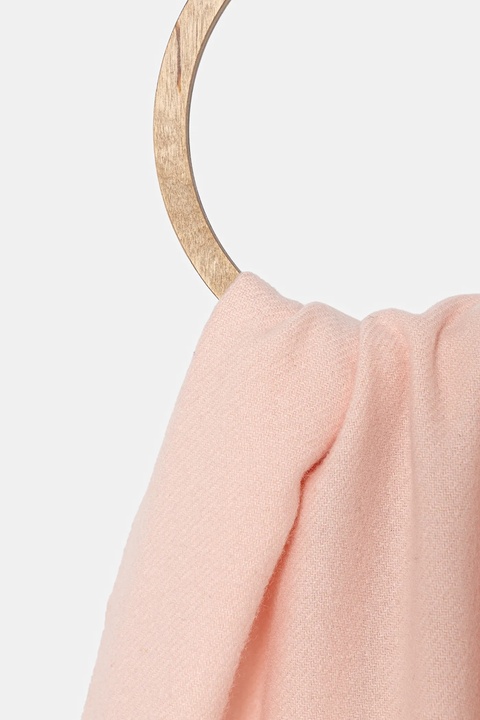 Moschino szalik wełniany kolor różowy z aplikacją M3330 30835 - zdjęcie produktu nr 2