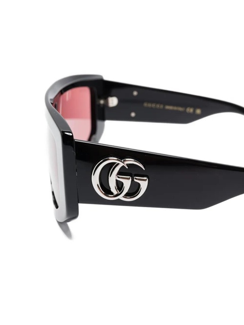 Gucci Eyewear Double G-plaque sunglasses - Black - zdjęcie produktu nr 2