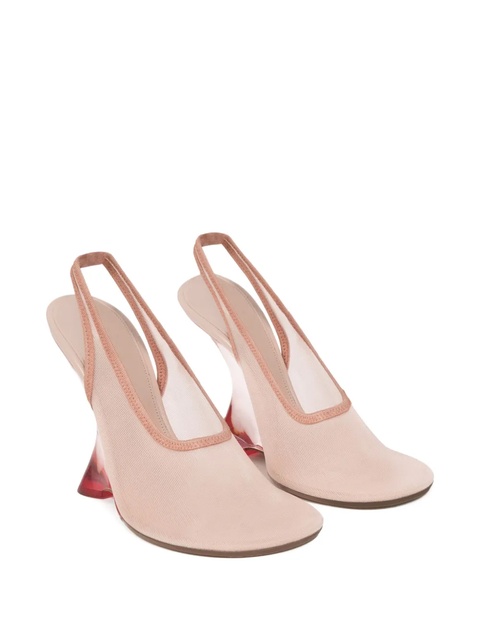 DRIES VAN NOTEN slingback wedge pumps - Pink - zdjęcie produktu nr 1