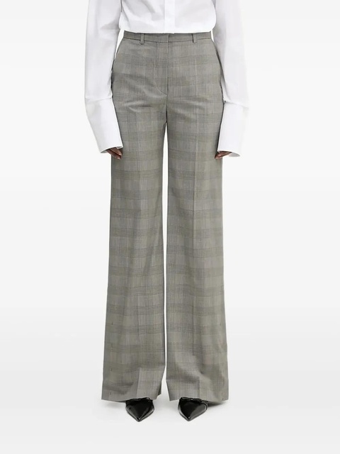 Sportmax checked side-button trousers - Grey - zdjęcie produktu nr 2