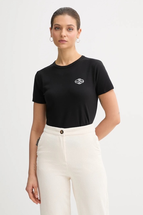 Calvin Klein Jeans t-shirt damski kolor czarny LV047E812G - zdjęcie produktu nr 2