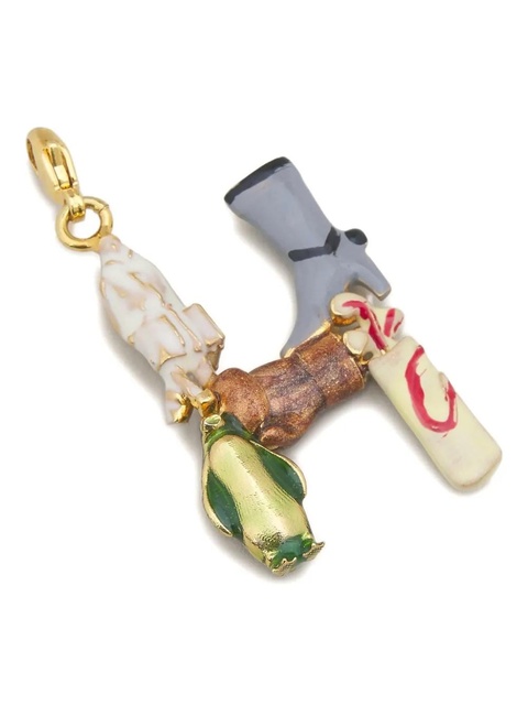 Marni Alphabet "H" charm pendant - Gold - zdjęcie produktu nr 2