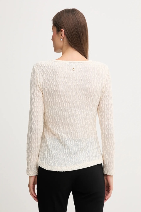 Pedro del Hierro longsleeve kolor beżowy 8622498 - zdjęcie produktu nr 2