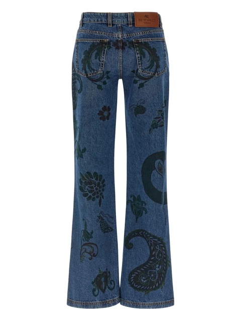 ETRO paisley print jeans - Blue - zdjęcie produktu nr 2